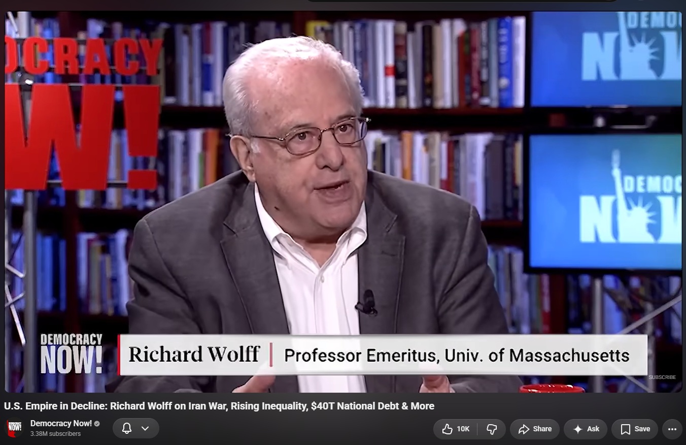 Richard Wolff on Democracy Now! discussing the Panama Canal shipping cost surge